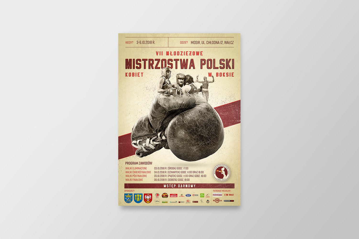 Plakat turnieju bokserskiego